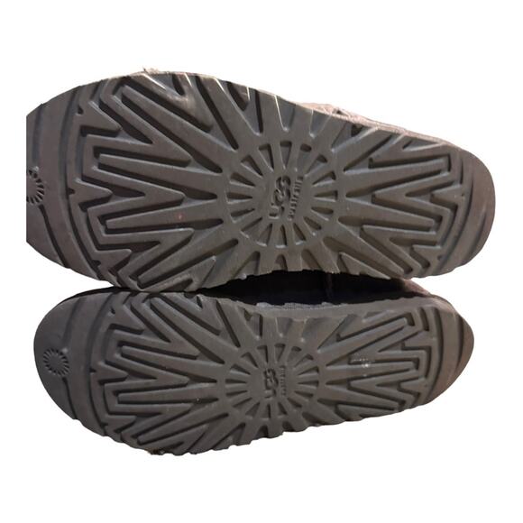 UGG Chocolate Brown 12" High Brown Suede Boots Womens Size 6 - Picture 5 of 10